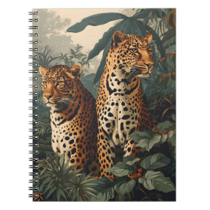 Carnet Leopard Jungle : Carte postale Vintage