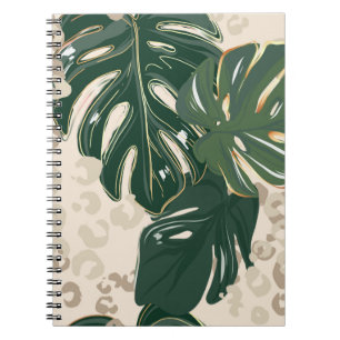 Carnet Leopard motif, poster de animal design transparent