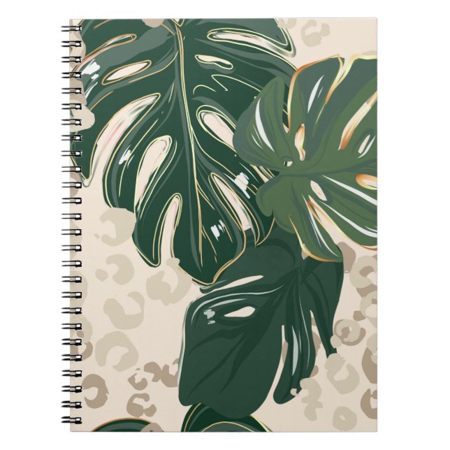 Carnet Leopard motif, poster de animal design transparent (Devant)