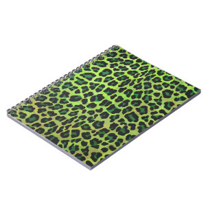 Carnet Léopard noir et vert
