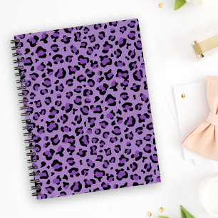 Carnet Leopard Print, Léopard Spots, Purple Leopard