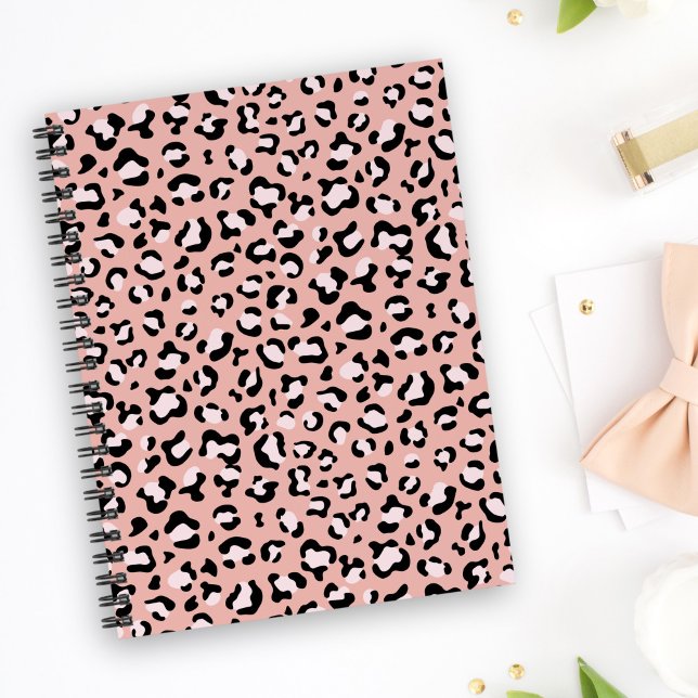 Carnet Léopard Print, Léopard Spots, Rose Léopard (Créateur téléchargé)