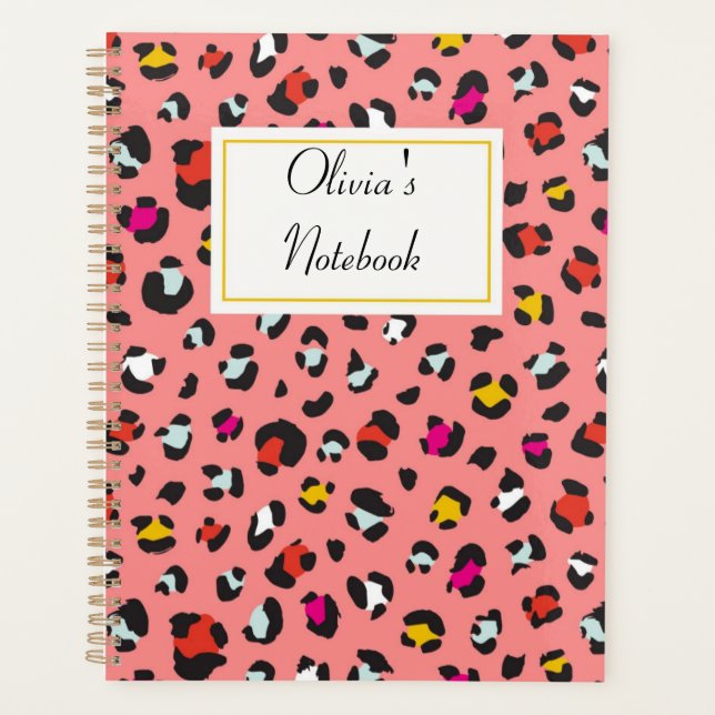 carnet léopard rose (Devant)