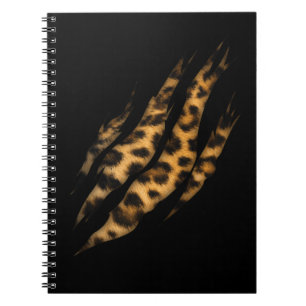 Carnet Leopard Skin Print Torn Claw
