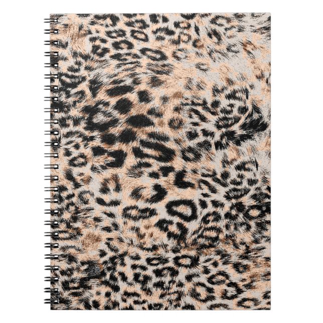 Carnet Leopard texture, leopard animal print pattern (Devant)