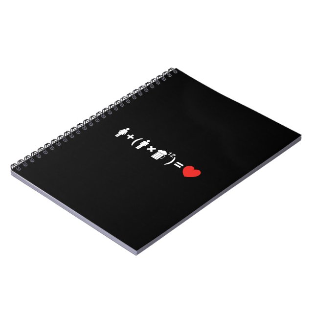 Carnet L'équation d'amour pour les hommes (Côté gauche)