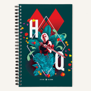 Carnet L'équipe du suicide   Harley Quinn Floral Diamond