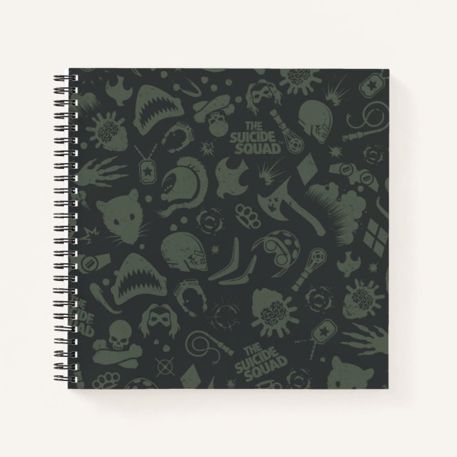 Carnet L'équipe du suicide | Motif d'icône de caractère (Devant)