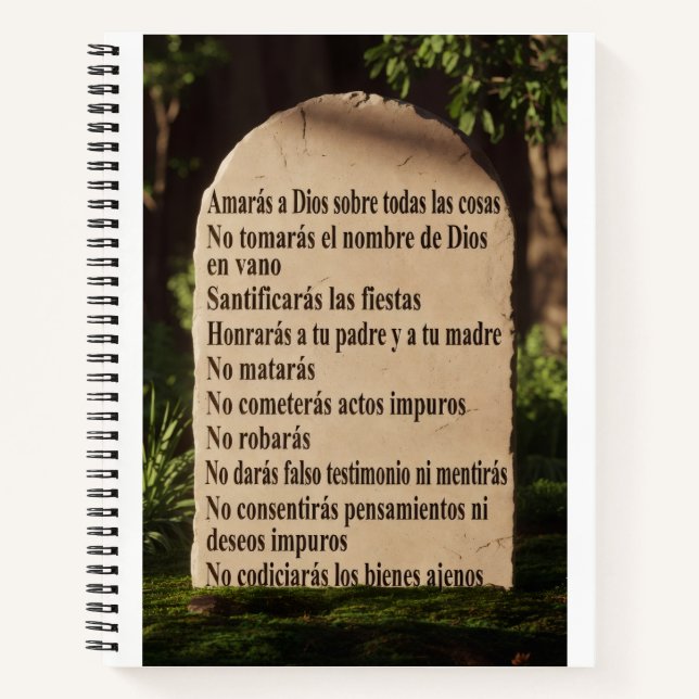 Carnet Les 10 commandements (Devant)