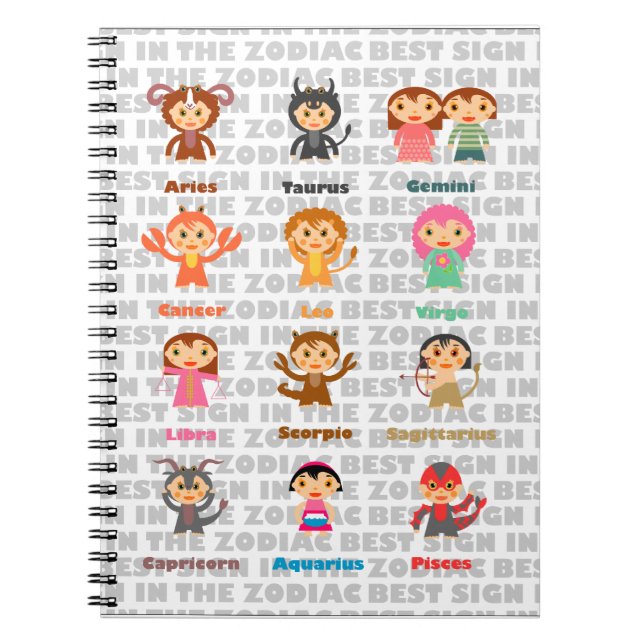 Carnet Les 12 signes du zodiaque (Devant)