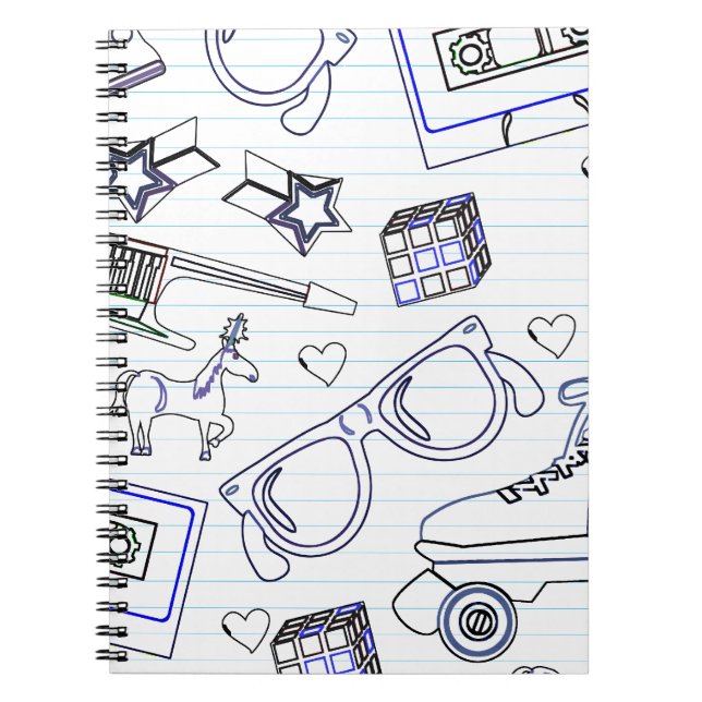 Carnet Les 80 ans les plus amusants Doodtime Art Epic (Devant)