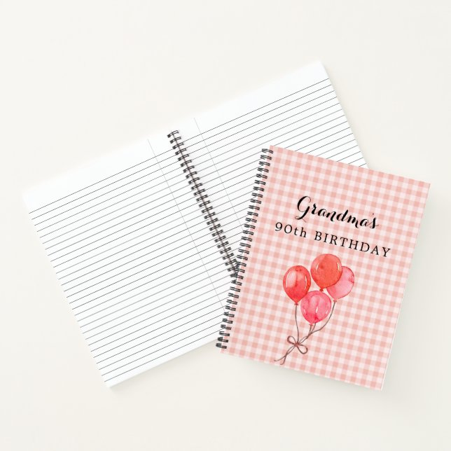 Carnet Les 90 ans de grand-mère (Intérieur)