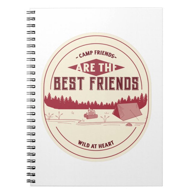 Carnet Les amis du camp sont les meilleurs amis (Devant)