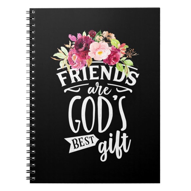 Carnet Les amis sont Dieu meilleur cadeau (Devant)