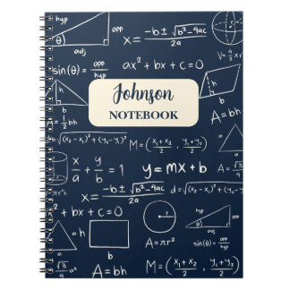 Carnet Les amoureux des mathématiques de la Marine Geek m