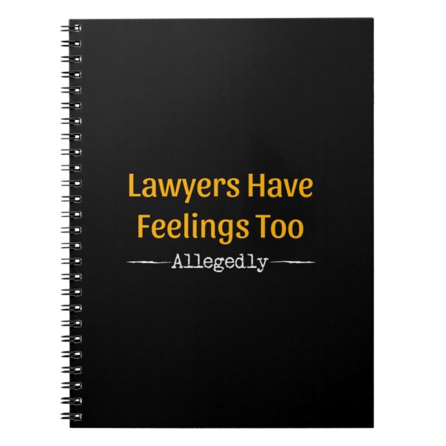 Carnet Les Avocats Ont Trop De Sentiments - Procureur (Devant)