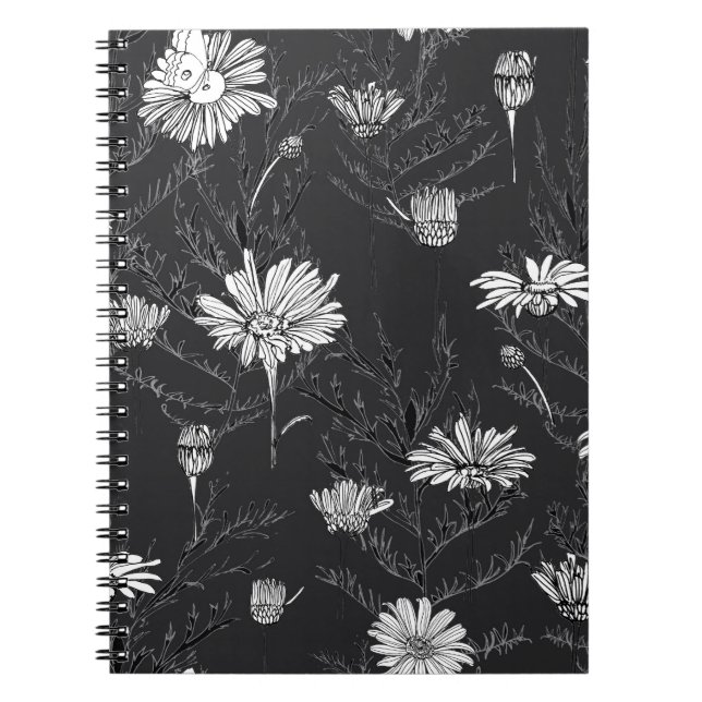 Carnet Les bourgeons de fleurs et les feuilles de camomil (Devant)