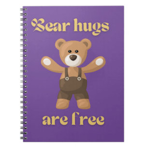 Carnet Les câlins d'ours sont gratuits