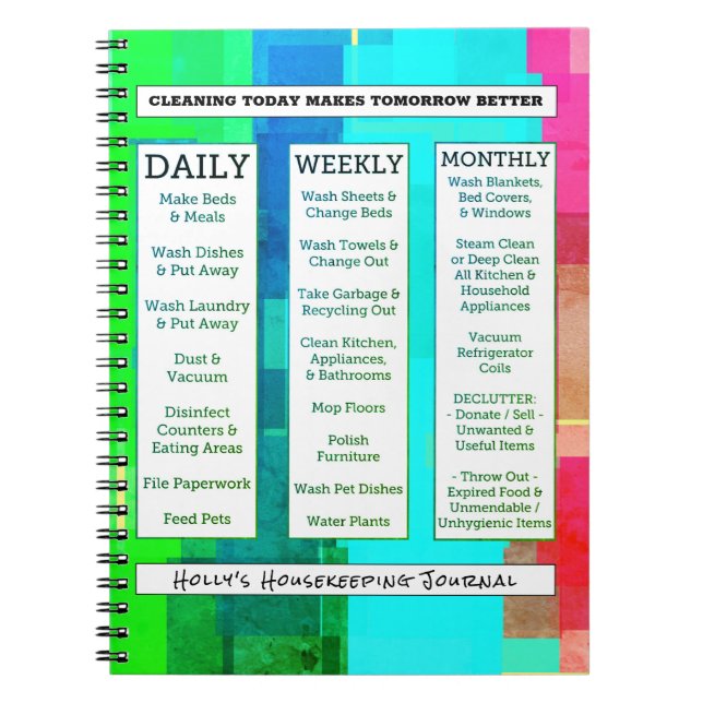 Carnet Les carrés audacieux lumineux autoguident le guide (Devant)