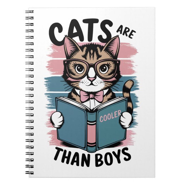 Carnet Les chats sont glacières que les garçons (Devant)