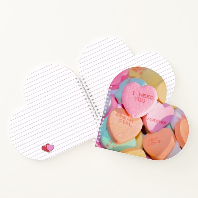 CARNET LES COEURS DE LA BOUGIE DE VALENTINE (Intérieur)