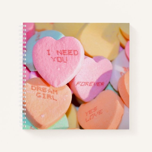 CARNET LES COEURS DE LA BOUGIE DE VALENTINE (Devant)