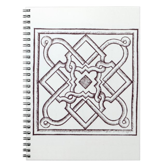Carnet Les conceptions pour un noeud font du jardinage, (Devant)