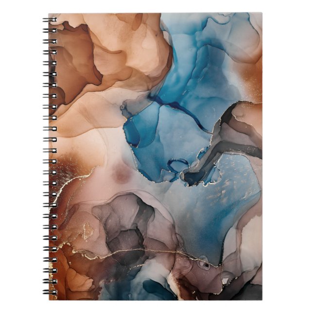 Carnet Les couleurs de l'encre alcoolique sont translucid (Devant)