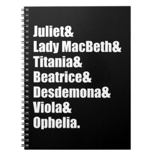 Carnet Les dames de Shakespeare