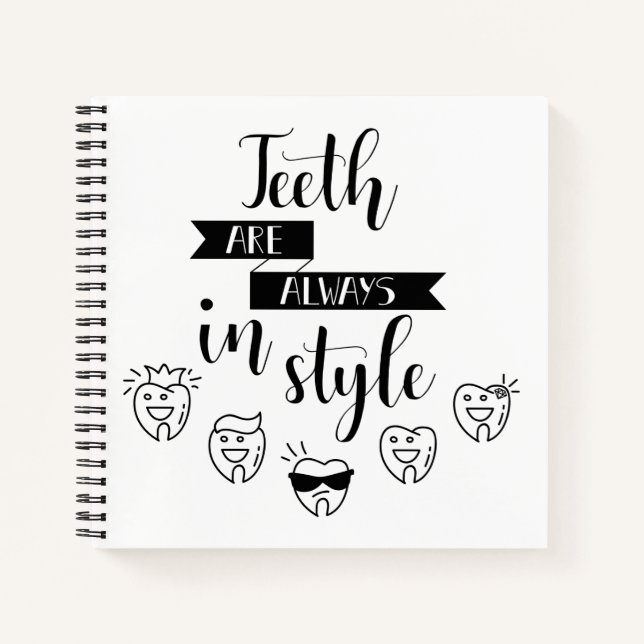 Carnet Les Dents Sont Toujours Dans Le Style (Devant)