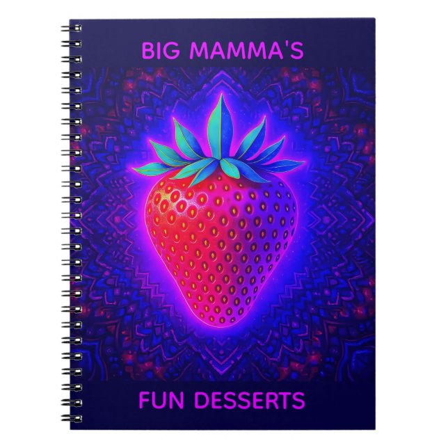CARNET LES DESSERTS AMUSANTS DE BIG MAMMA (FRAISE) (Devant)