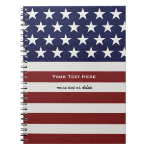 Carnet Les Etats-Unis drapeau américain coutume