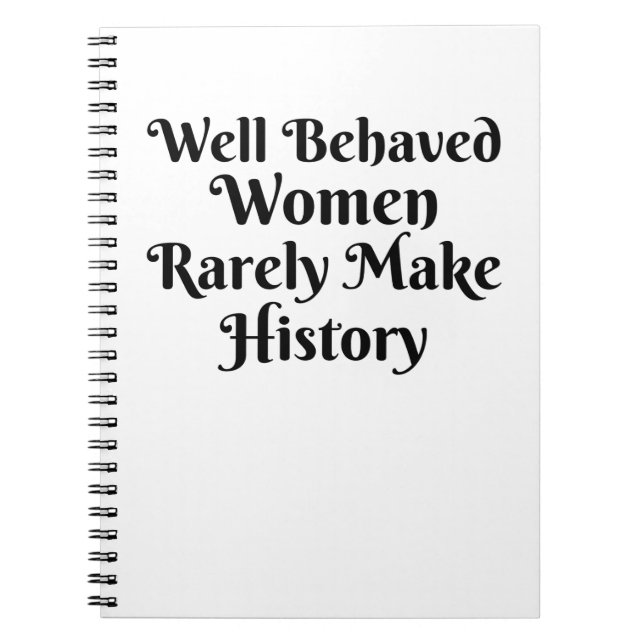 CARNET LES FEMMES BIEN COMBUSÉES FONT RAREMENT HISTOIRE (Devant)