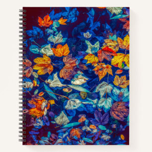 Carnet Les feuilles de chute d'Indigo tourbillonnent
