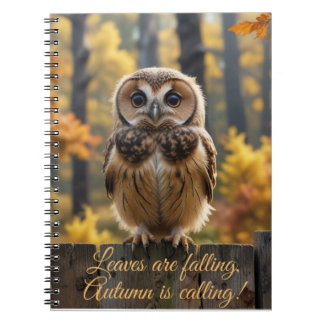 Carnet Les feuilles tombent, l'Automne nous appelle