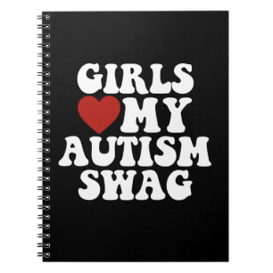 Carnet Les filles aiment mon style autistique drôle Cadea