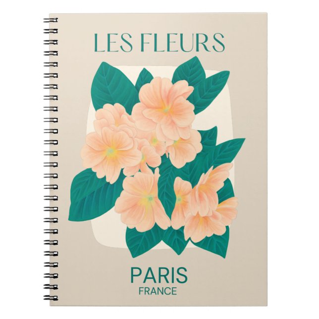 Carnet Les Fleurs Paris (Devant)