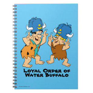 Carnet Les Flintstones Fred et Buffalo d'eau de prise