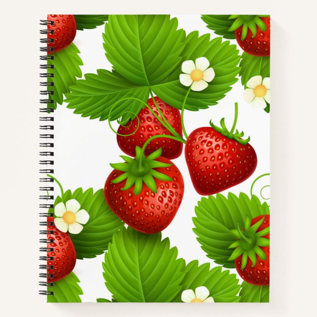 Carnet Les fraises dans le jardin (Devant)
