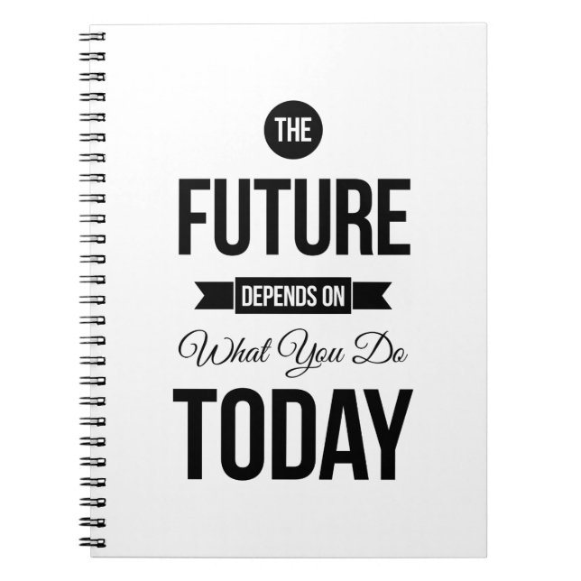 Carnet Les futures citations inspirées blanches (Devant)