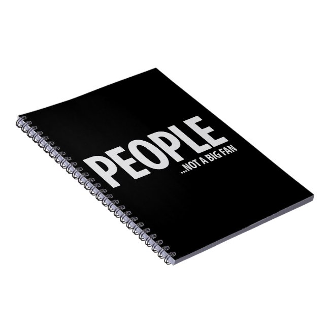 Carnet Les gens ne sont pas fans de moi sarcasme drôle  (Côté Droit)