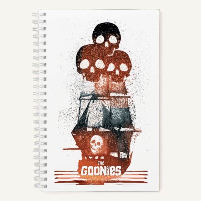 Carnet Les Goonies Pirate Ship Silhouette Graphique (Recto)