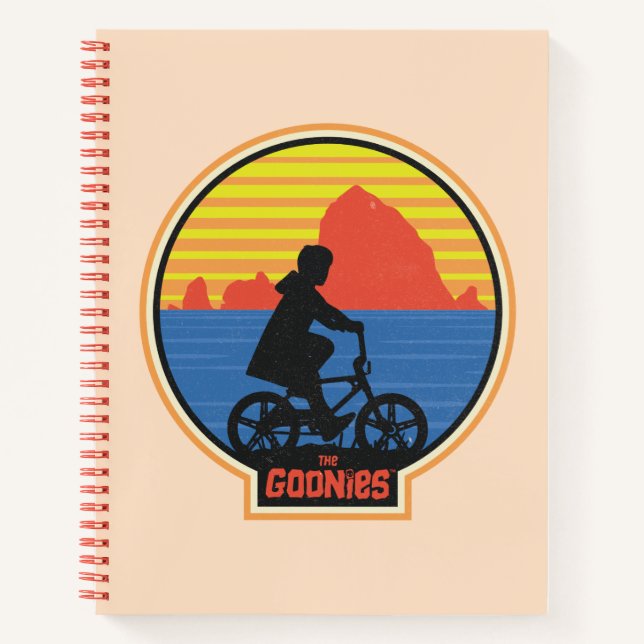 Carnet Les Goonies Retro Mikey équitation Vélo Graphique (Devant)