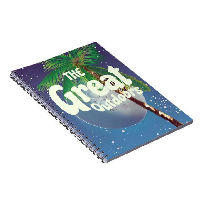 Carnet Les Grands Espaces Palmier et Lune (Côté Droit)