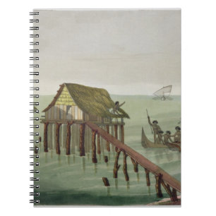 Carnet Les habitations de la tribu de Papu, Rawak,