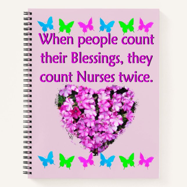 CARNET LES INFIRMIÈRES SONT APPRÉCIÉES (Devant)