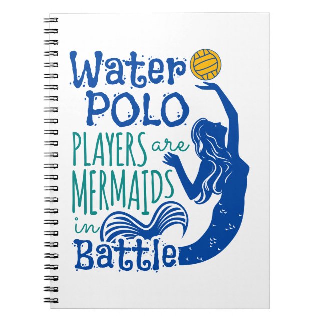 Carnet Les joueurs de water polo sont des sirènes en bata (Devant)