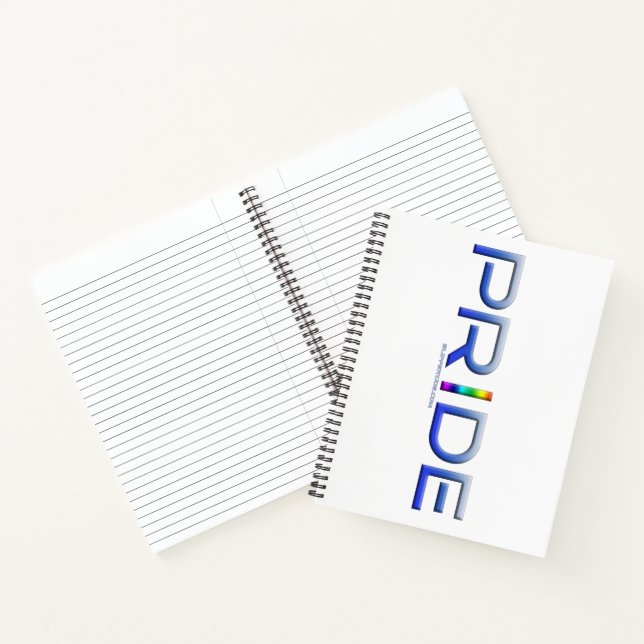Carnet Les lettres métalliques du mot de fierté de Slippe (Intérieur)