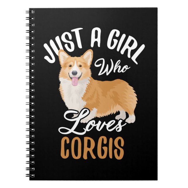 Carnet Les Loves Corgis de Just a Girl (Devant)