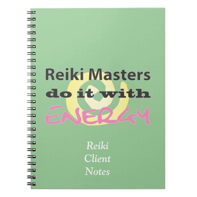 Carnet Les maîtres Reiki le font avec l'énergie (Devant)